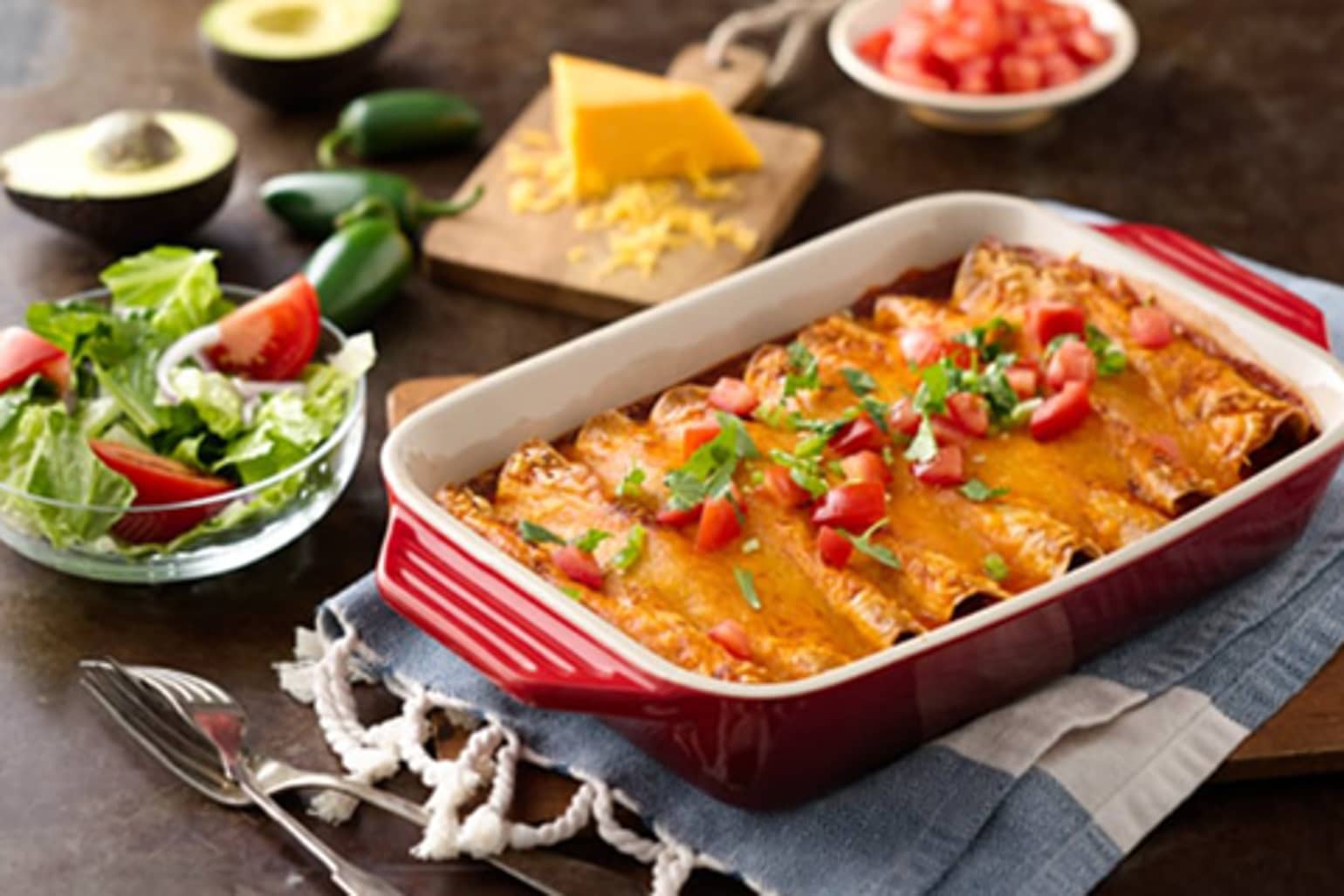 Enchiladas facile au poulet et haricots rouges Old El Paso